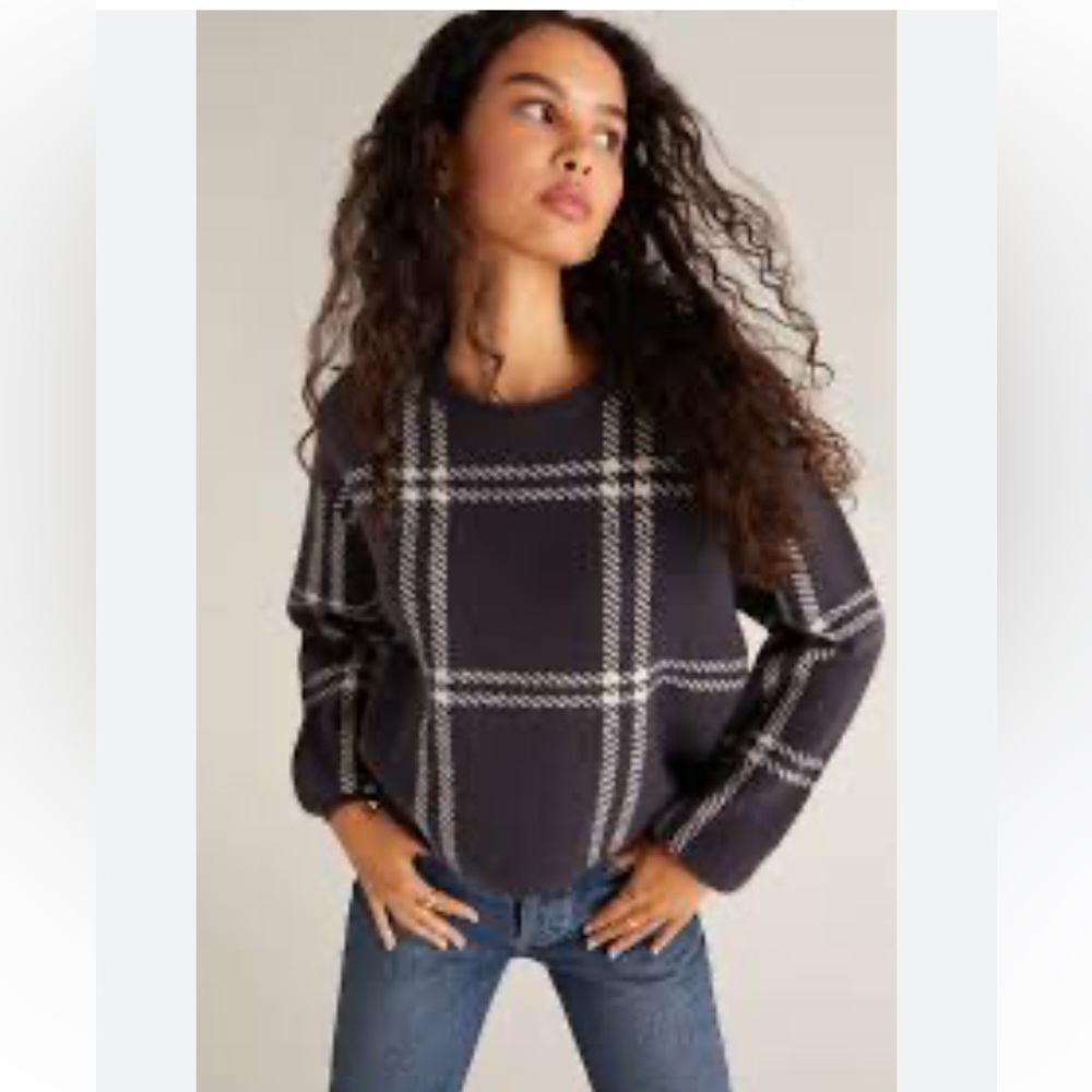 Z Supply Windowpane Sweater